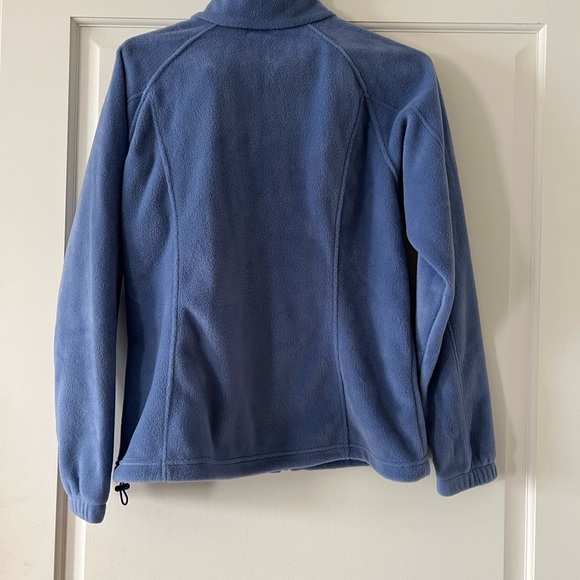 Columbia Benton Spring Womens full zip fleece jacket periwinkle blue color M NWT - Picture 2 of 5